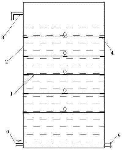 A method for reducing the leakage of carbon disulfide gas through the water seal layer