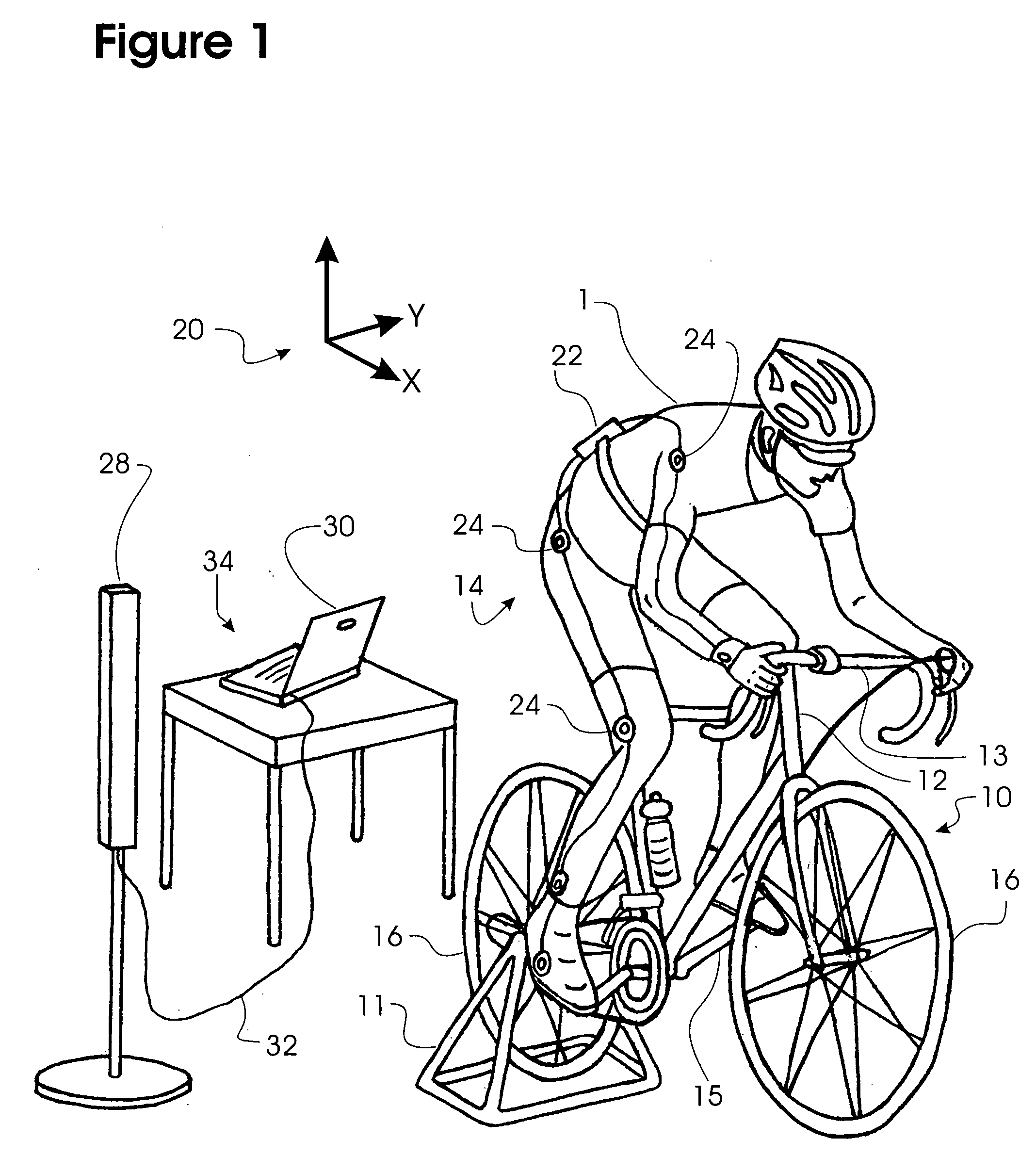 Computerized method and system for fitting a bicycle to a cyclist