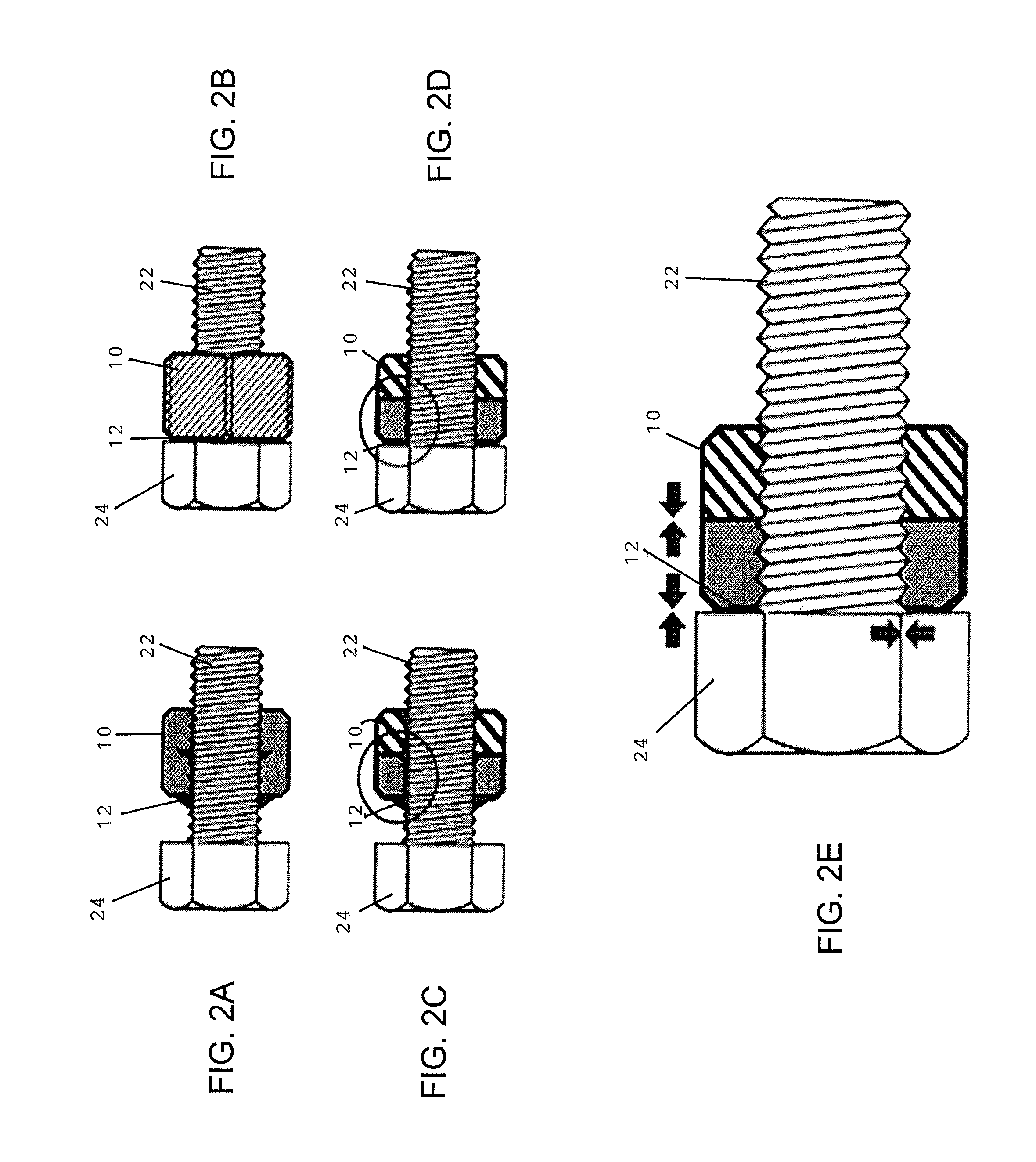 One-piece self-locking nut