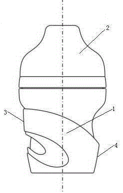 An adjustable ergonomic feeding bottle