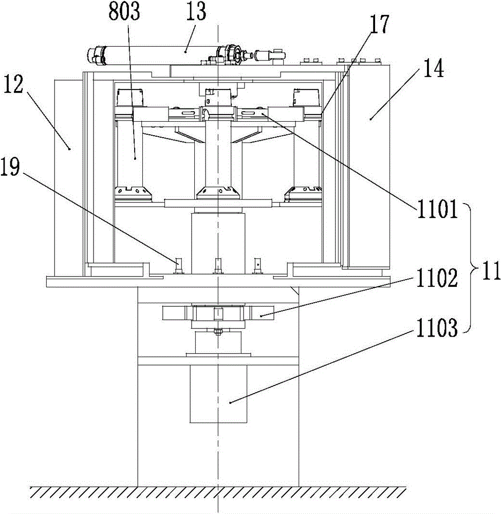 Working station for finishing iron casting and iron casting finishing method