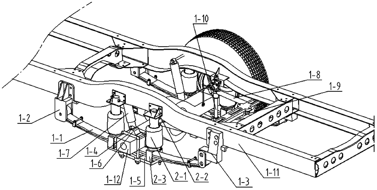 Air spring and leaf spring composite suspension system