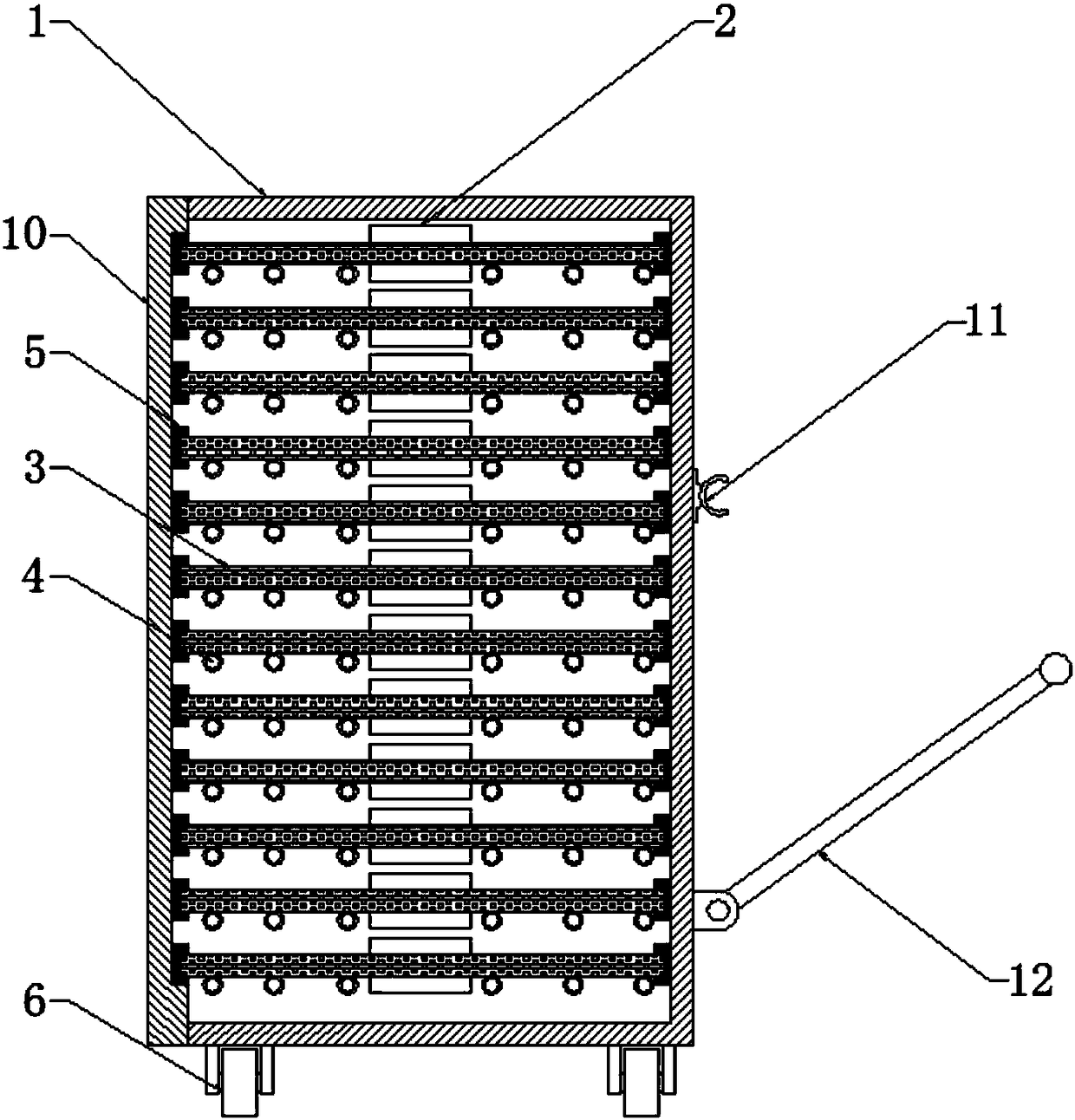 Storing box for transferring photovoltaic assemblies