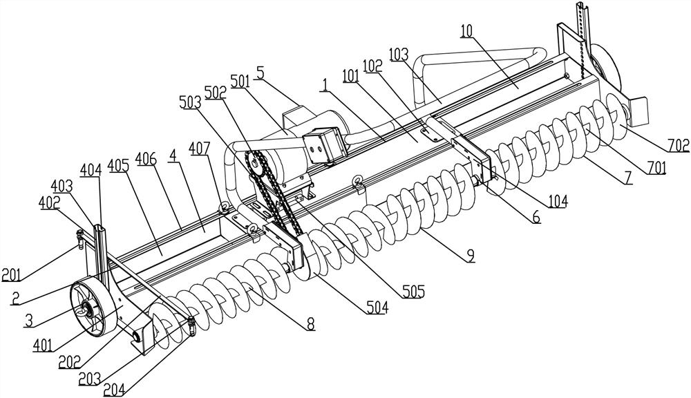 Asphalt concrete pavement uniform paving and thickness detection device and using method