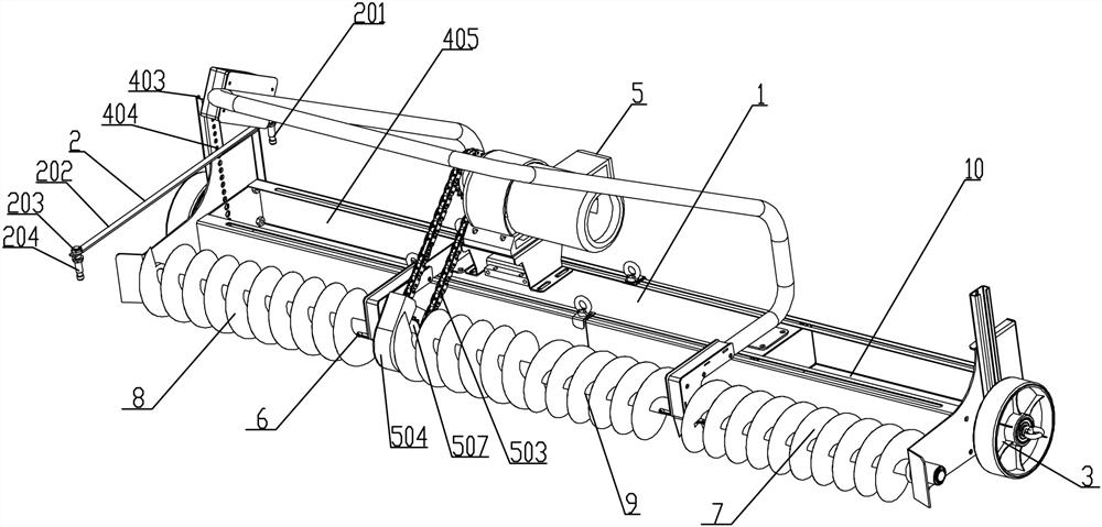 Asphalt concrete pavement uniform paving and thickness detection device and using method