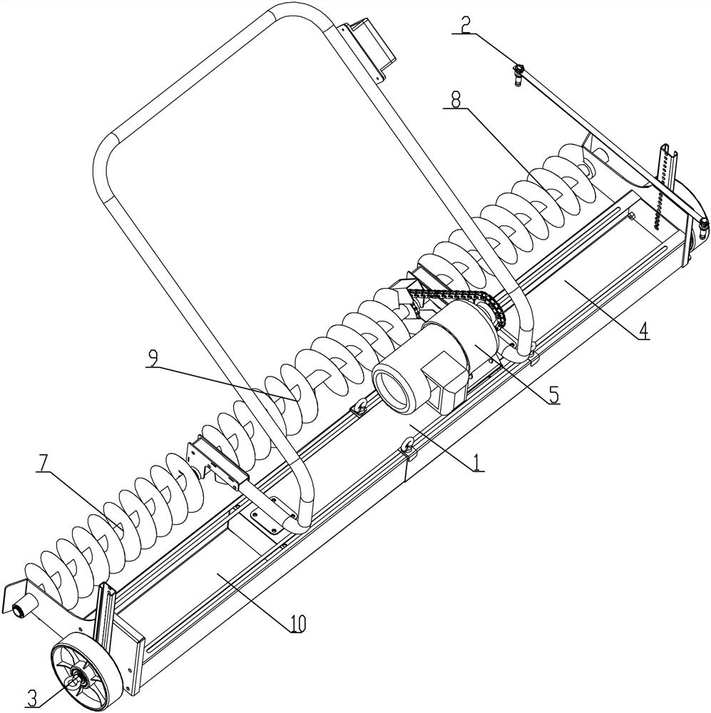 Asphalt concrete pavement uniform paving and thickness detection device and using method