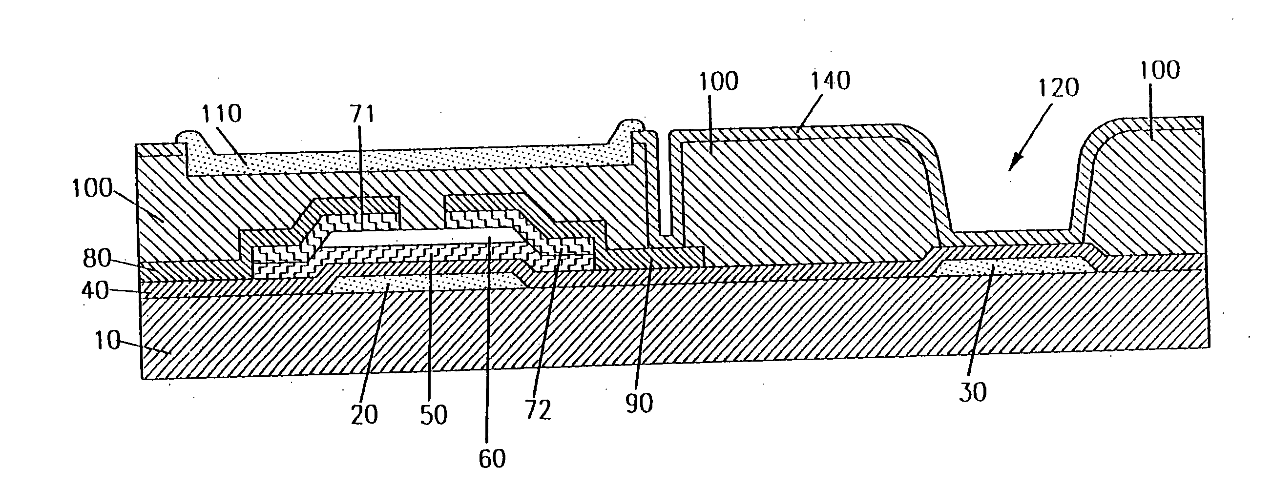 Liquid crystal displays using organic insulating material and manufacturing methods thereof