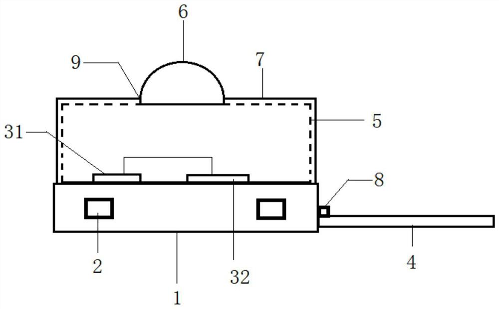 Preparation process of infrared receiving head with large receiving angle for air conditioner