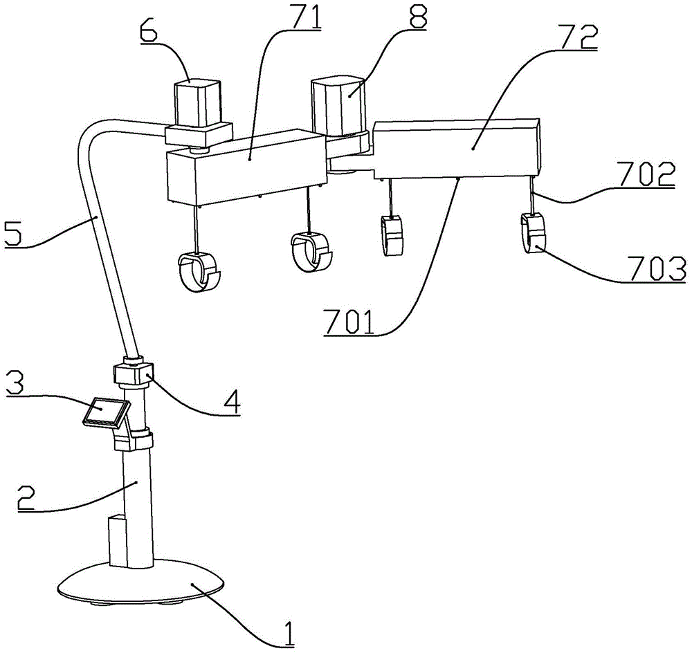 A kind of multifunctional shoulder joint position frame