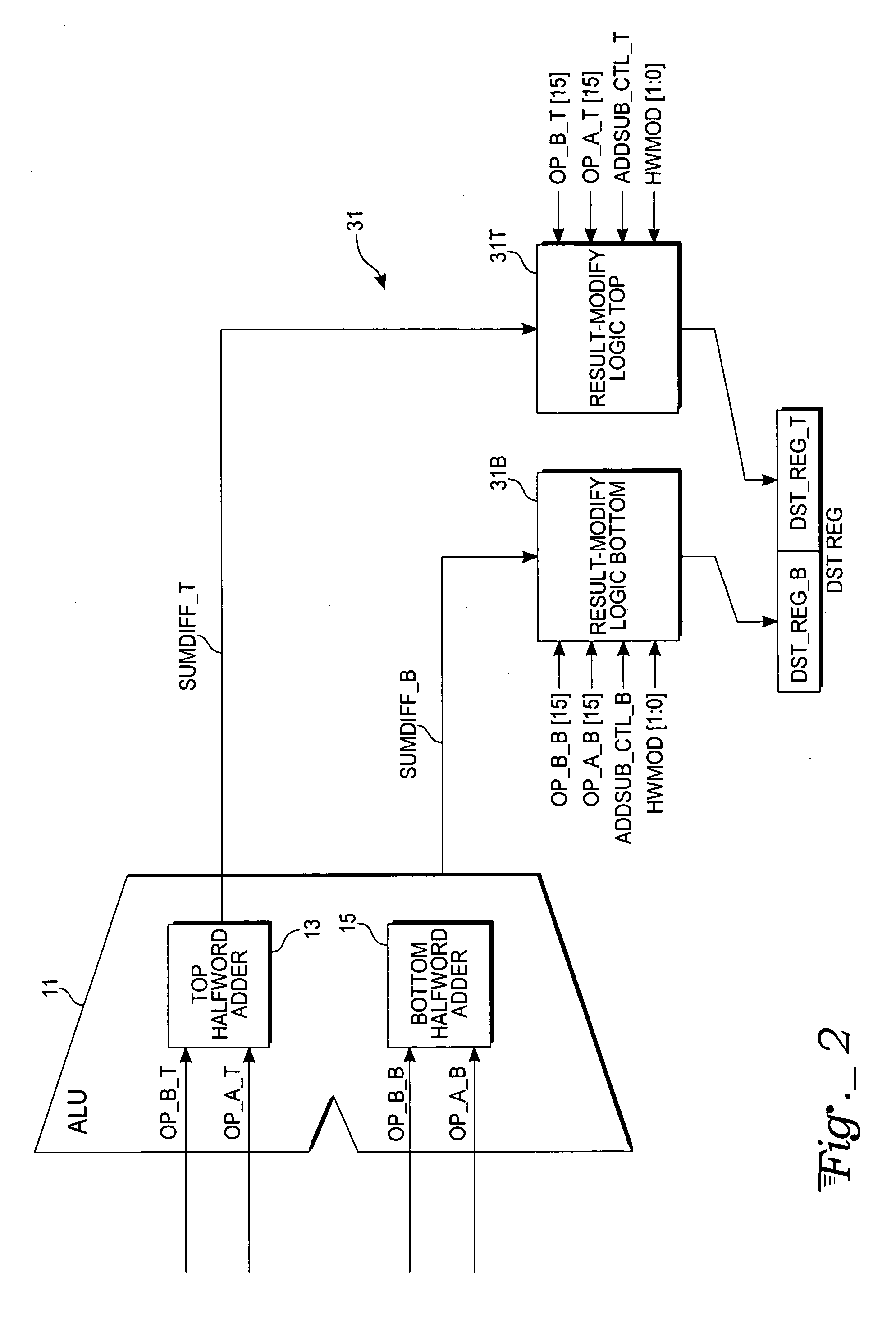 Packed add-subtract operation in a microprocessor