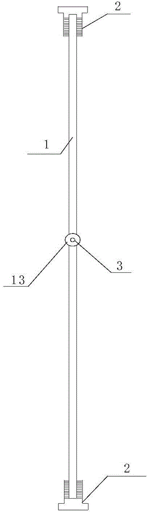 Built-in steel pipe mitre elbow discharging lofting device