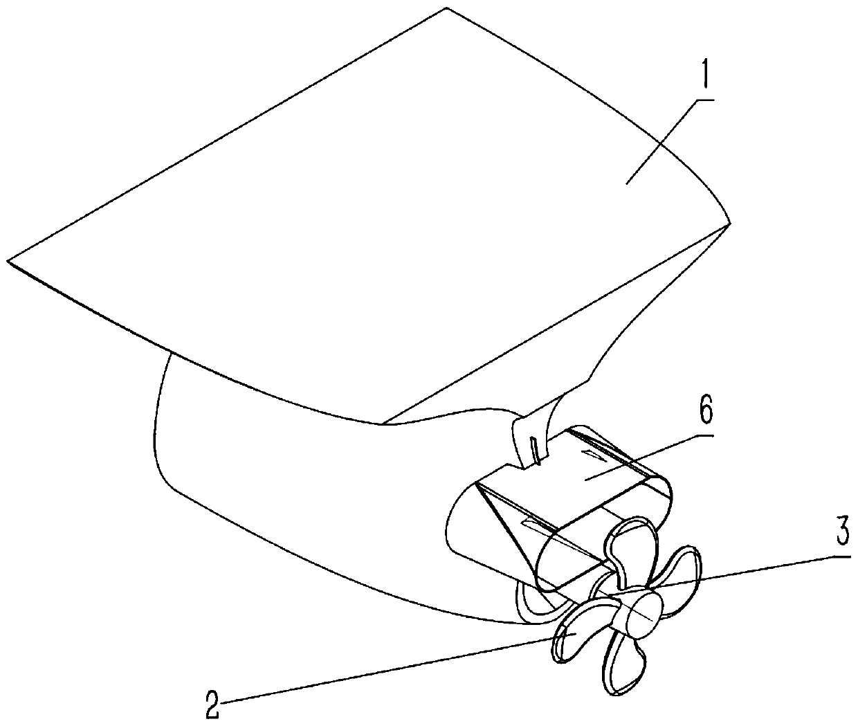 Novel flow guiding device for screw propeller