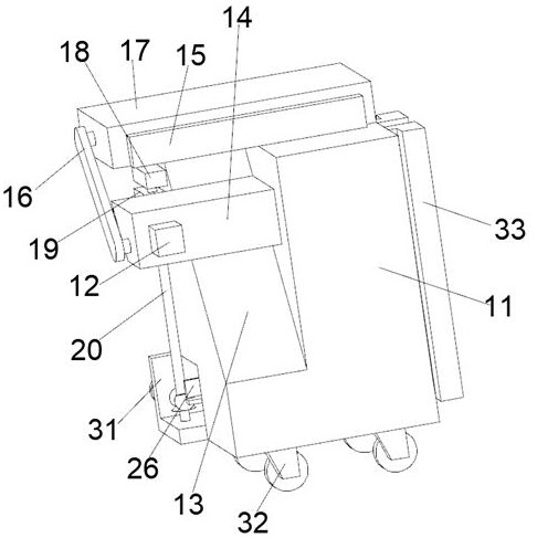 Movable support facilitating construction of upper side space of windowsill and bay window