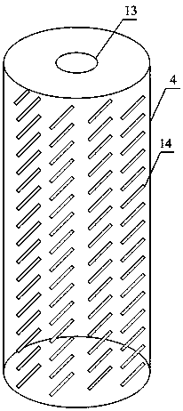 Offshore beach percolation and water taking device applied to seawater source heat pump