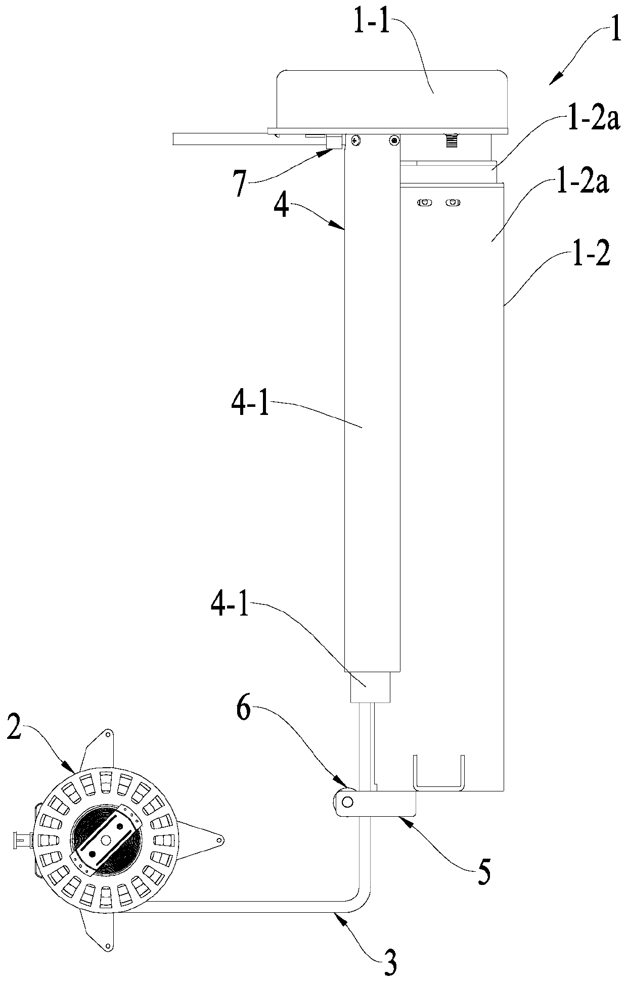 Lifting table leg mechanism