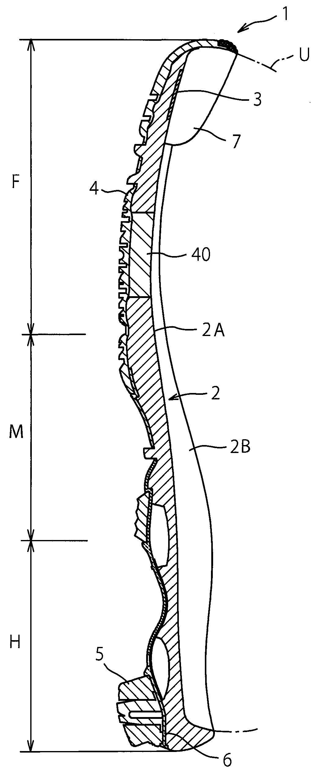 Sole Structure for a Sport Shoe