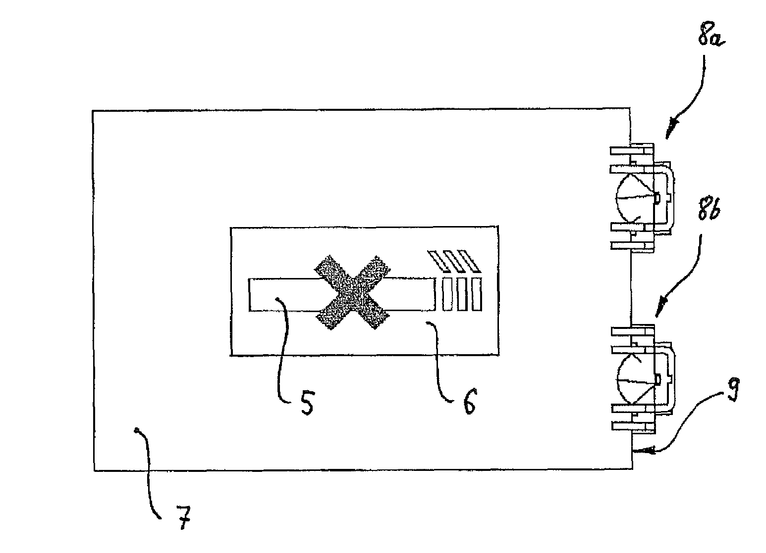 Flat illuminating display device and light-emitting means therefor