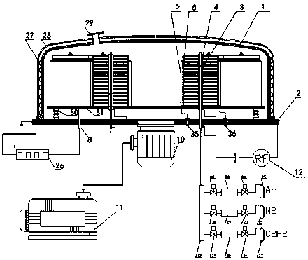 A bearing outer ring raceway strengthening treatment device and treatment method