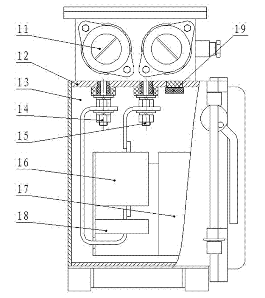 Flame-proof type zero-cross release switch for mines