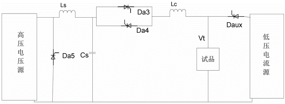 A high voltage direct current transmission commutation transient low voltage test method and its circuit