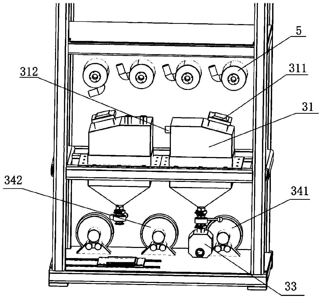 Powder management system for SLM equipment