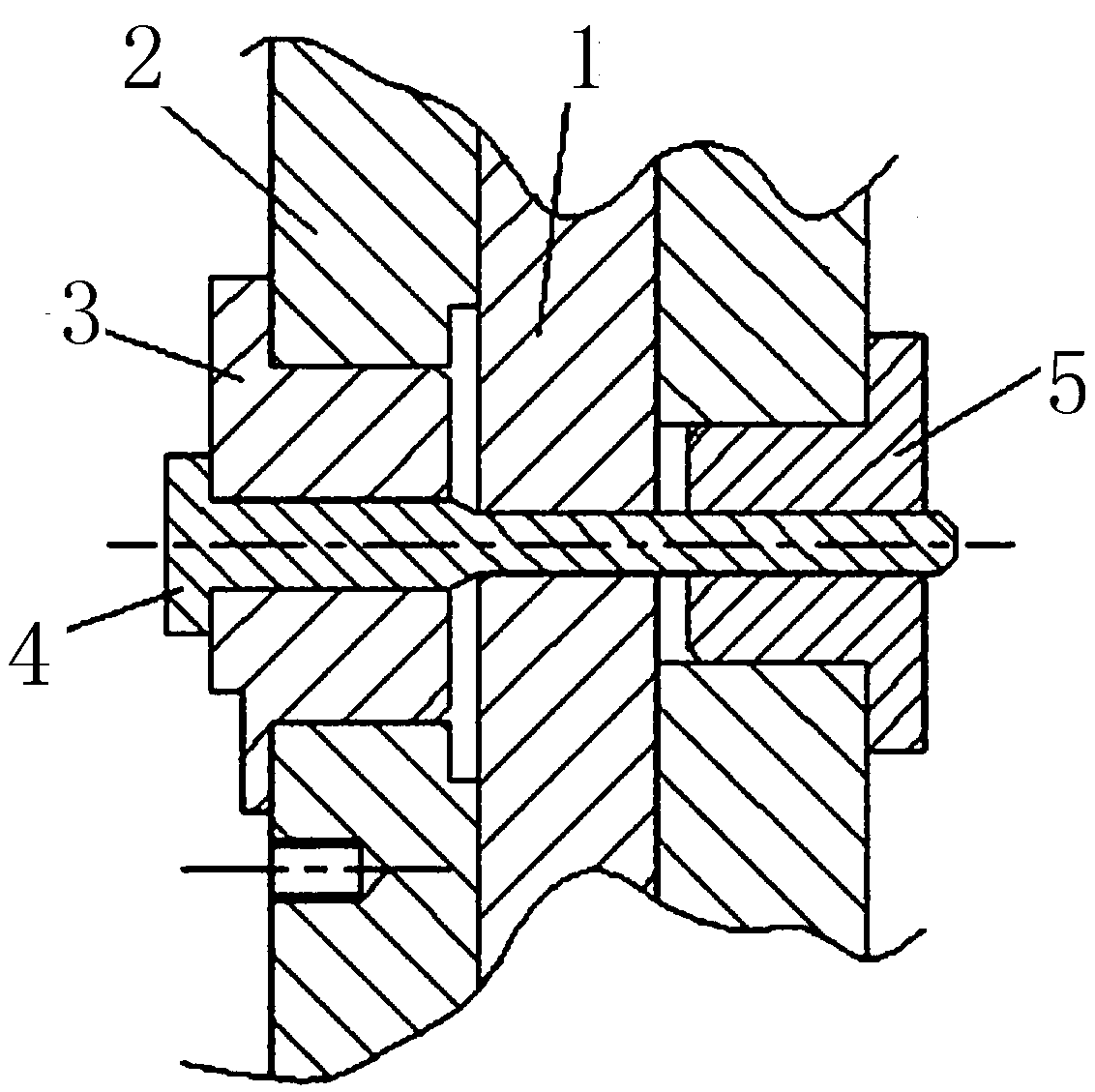 Method for machining a reverse hole of large sandwich blind hole structure of aircraft