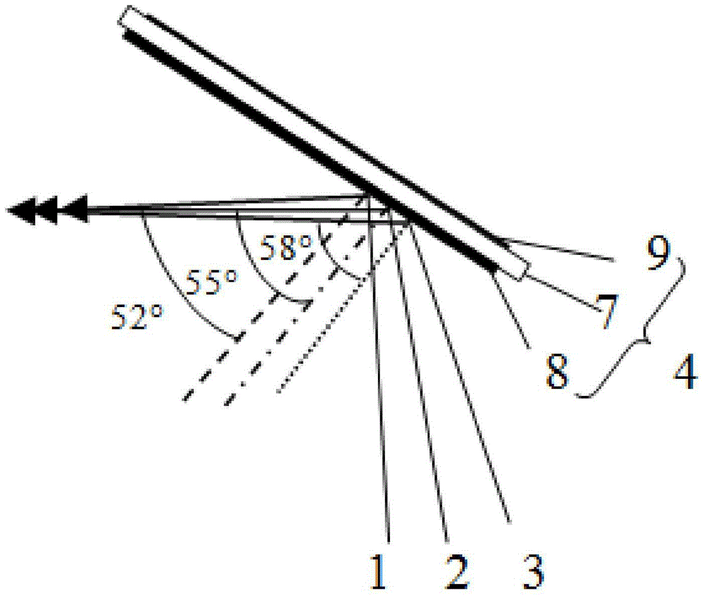 A dichroic mirror and projection device with laser beam combining function