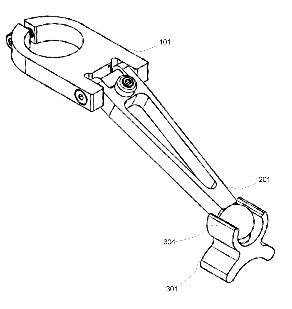 Device for passive control of steering mechanisms