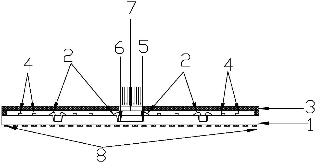 Photoelectric circuit packaging device based on ceramic carrier board