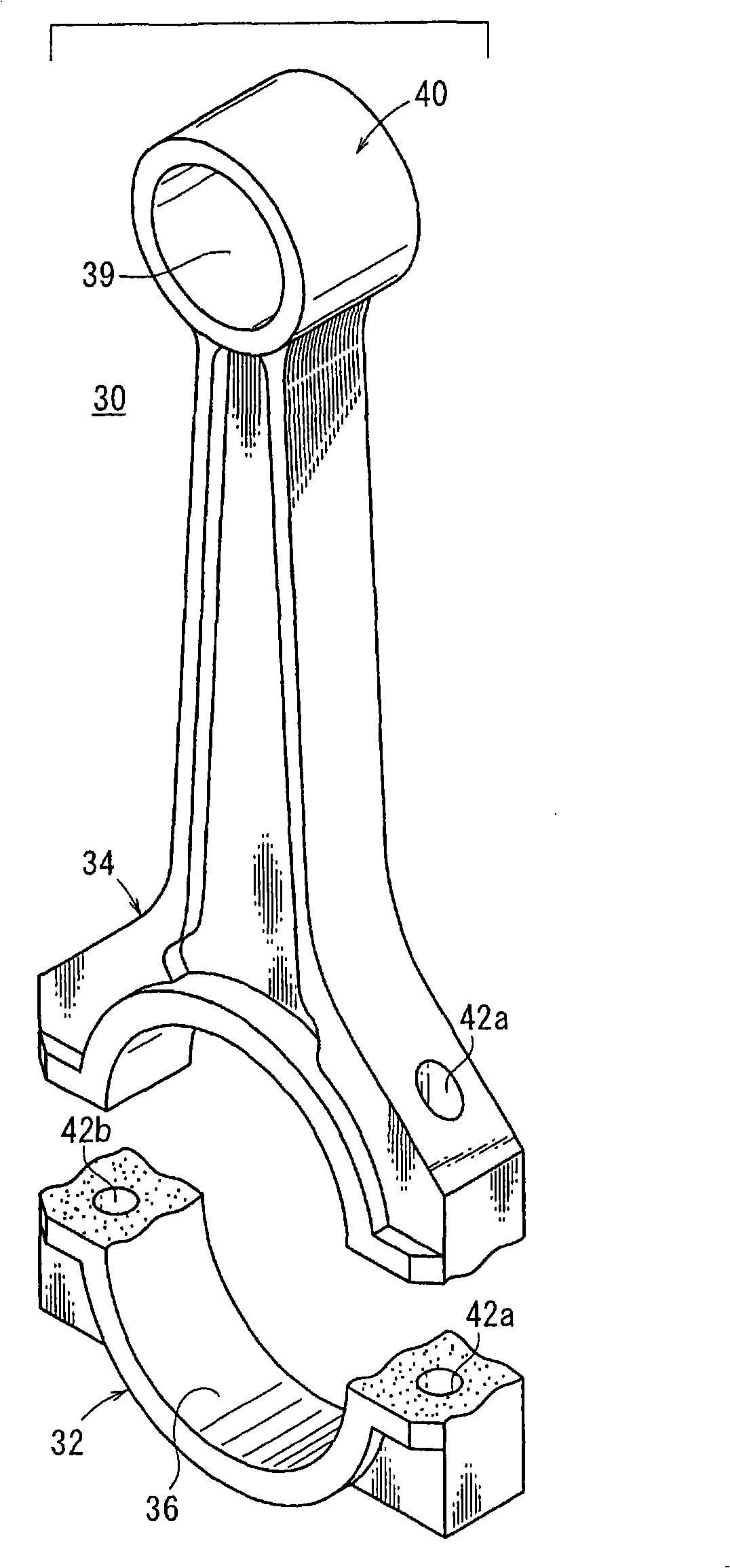 Method and device for manufacture of connecting rod