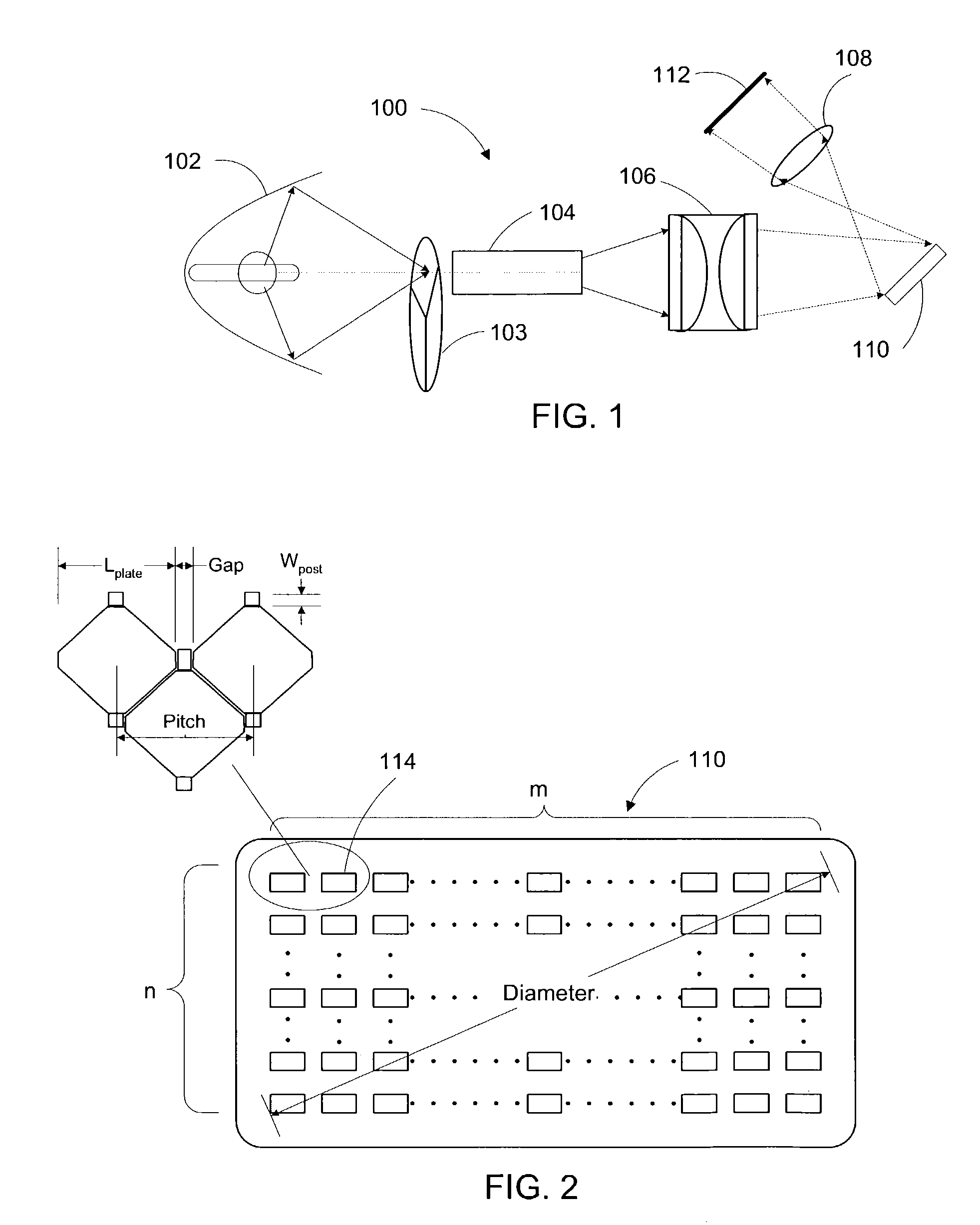 Micromirror array device with a small pitch size