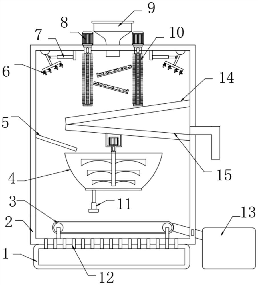 Agricultural cleaning device for skins of potatoes and vegetables