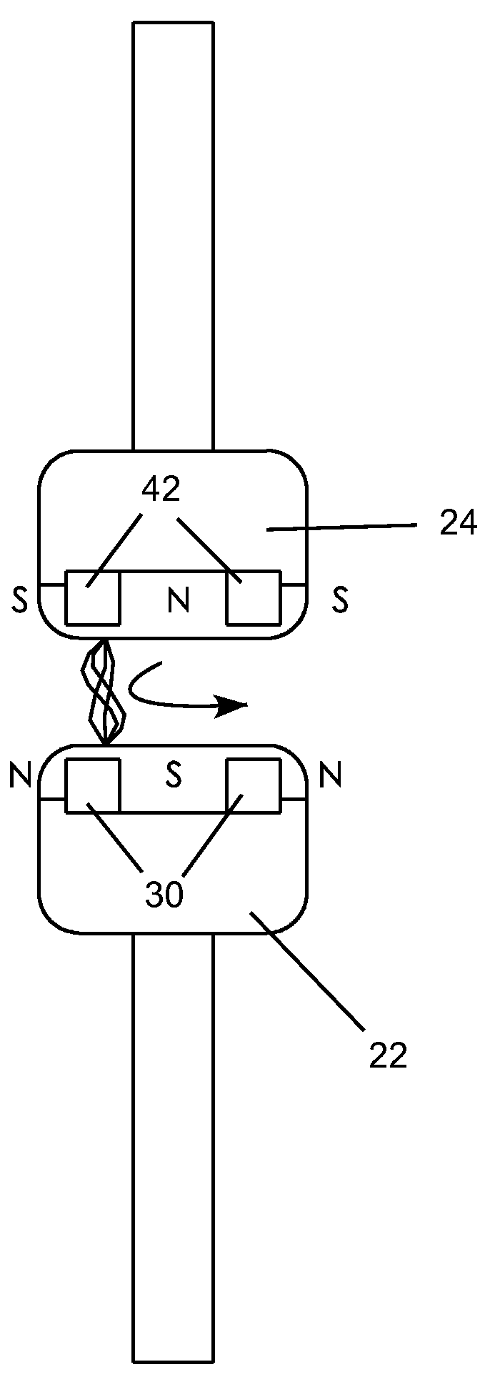 Magnet interrupter for high voltage switching