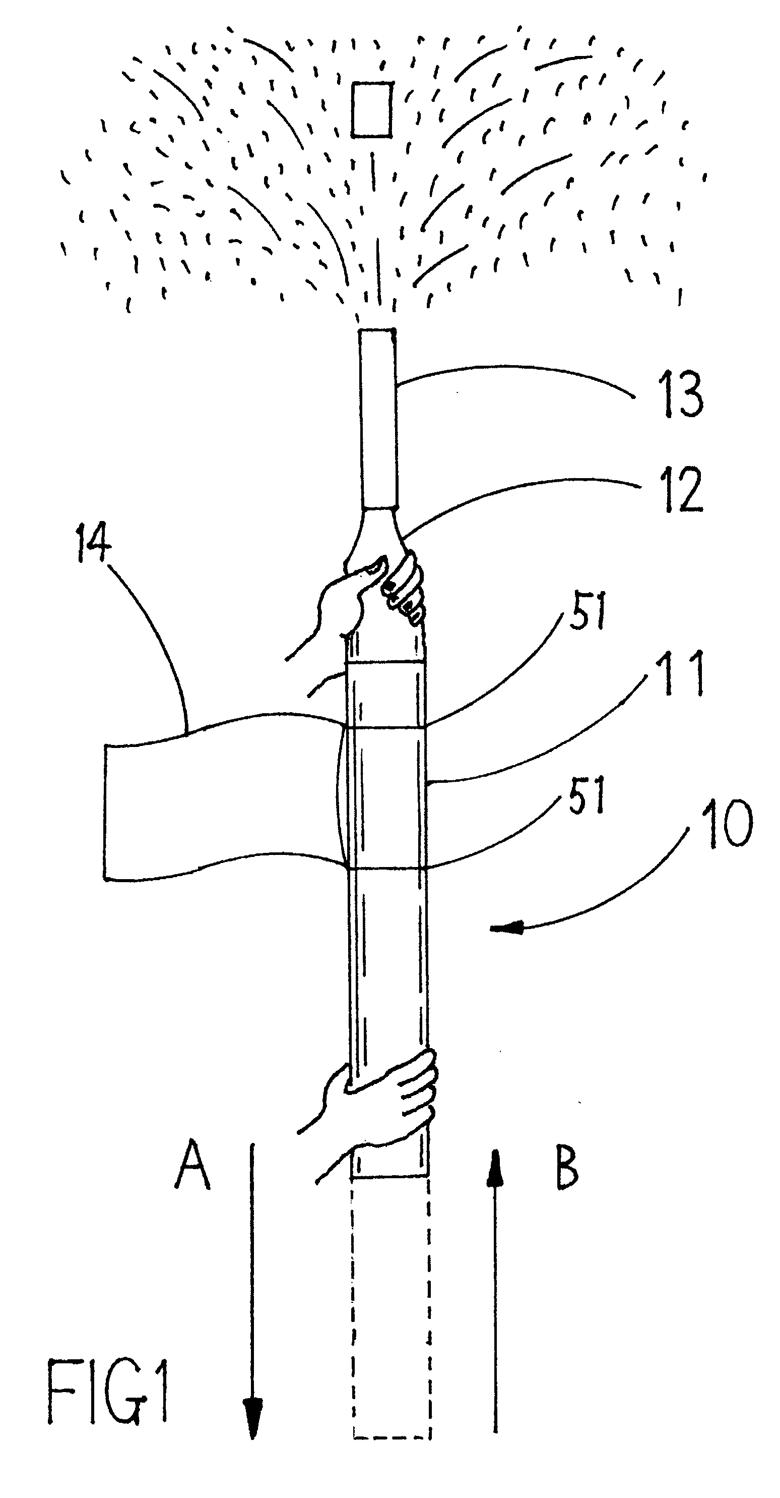 Launching device and disposable cartridge containing confetti, paper discs or fluid