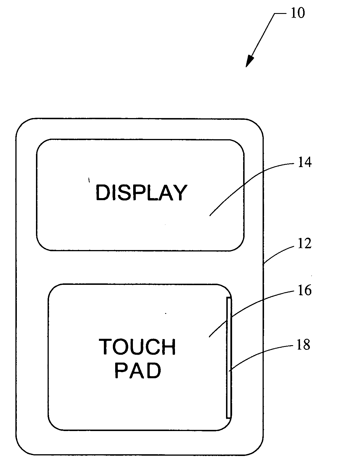 Radio system with touch pad interface
