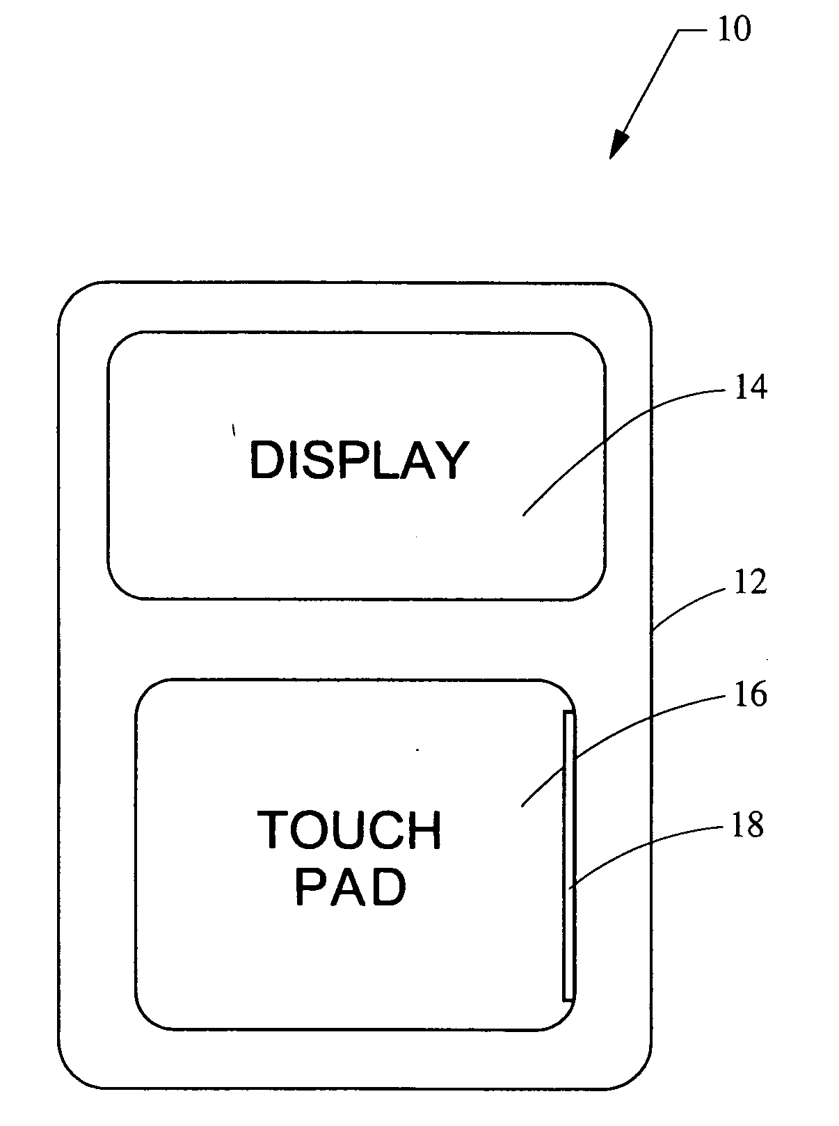 Radio system with touch pad interface
