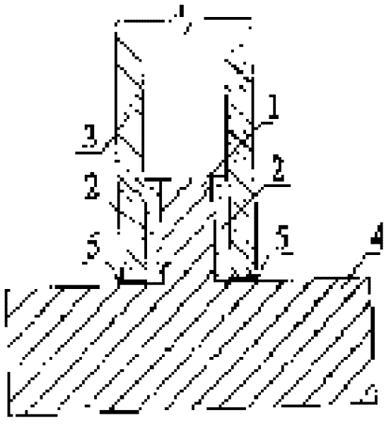 Prefabricated upright post and bearing platform assembled structure and assembling and positioning process thereof