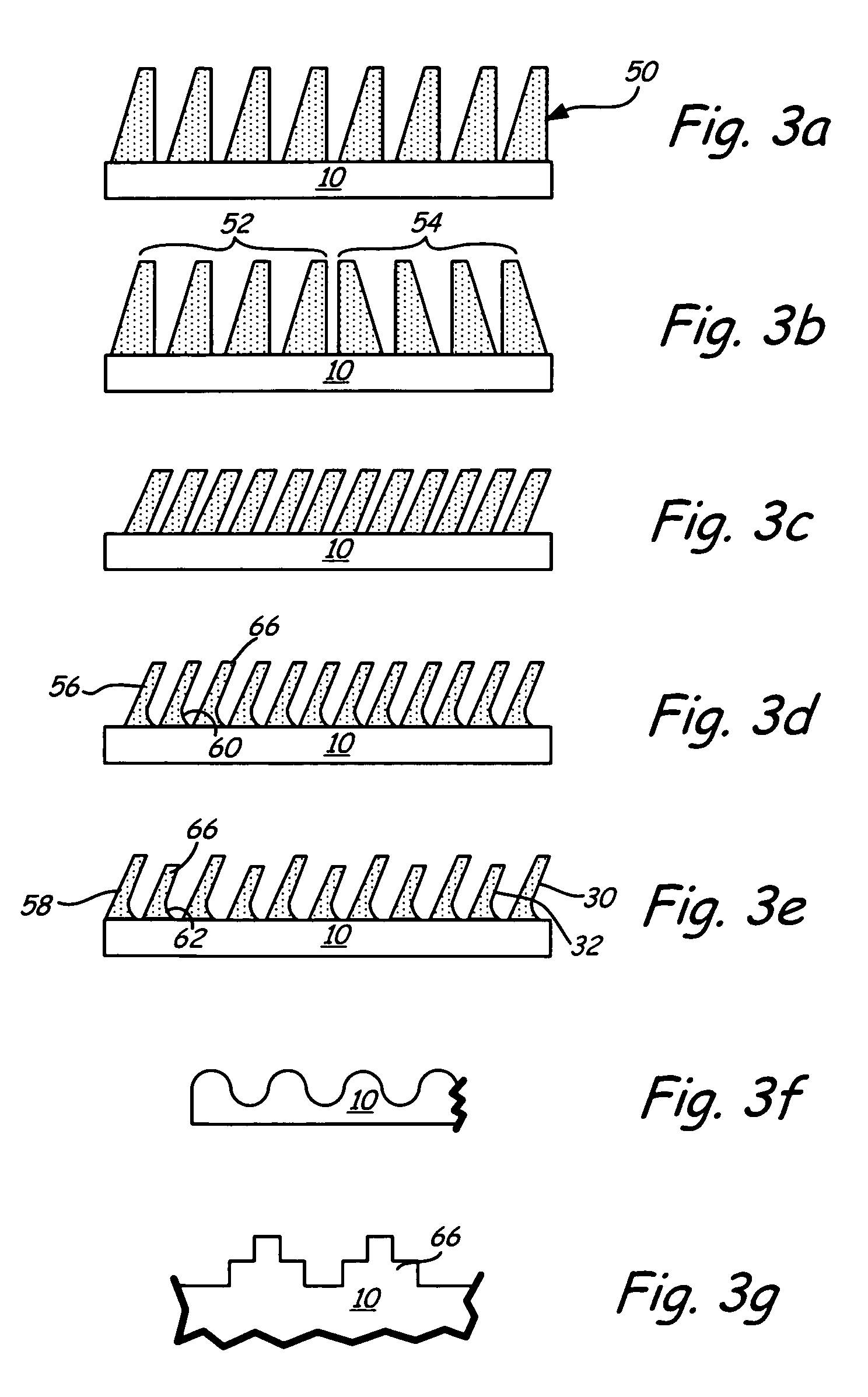 Bioimplant with nonuniformly configured protrusions on the load bearing surfaces thereof