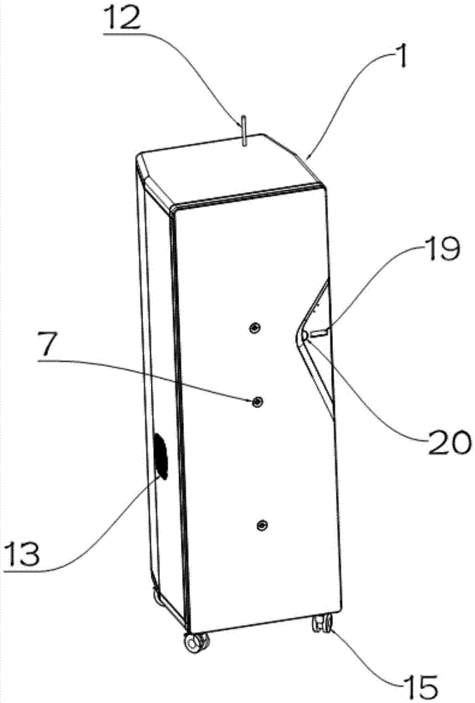 Spraying smell-removing device