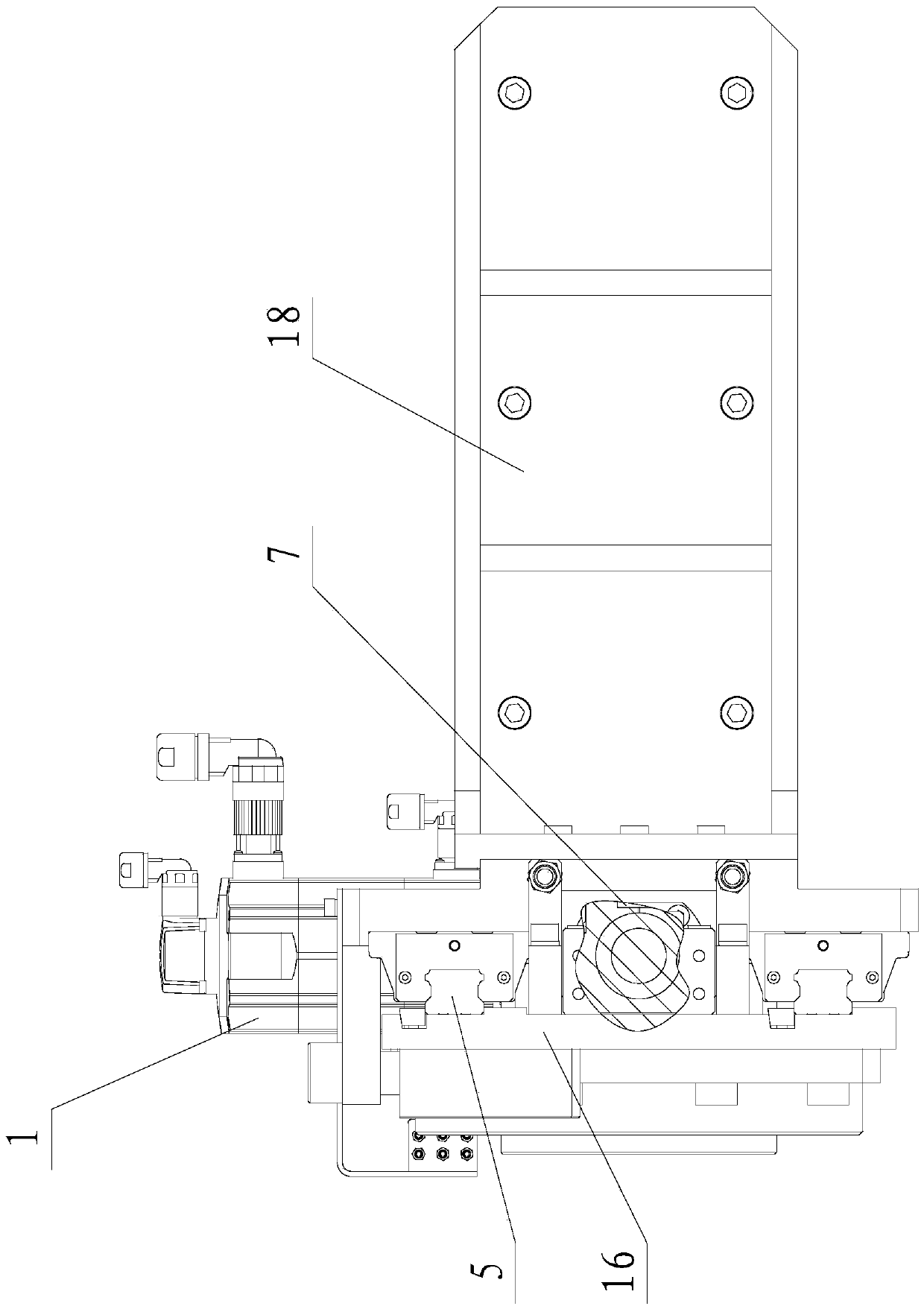 Full-automatic clamping mechanism oriented to large structural part
