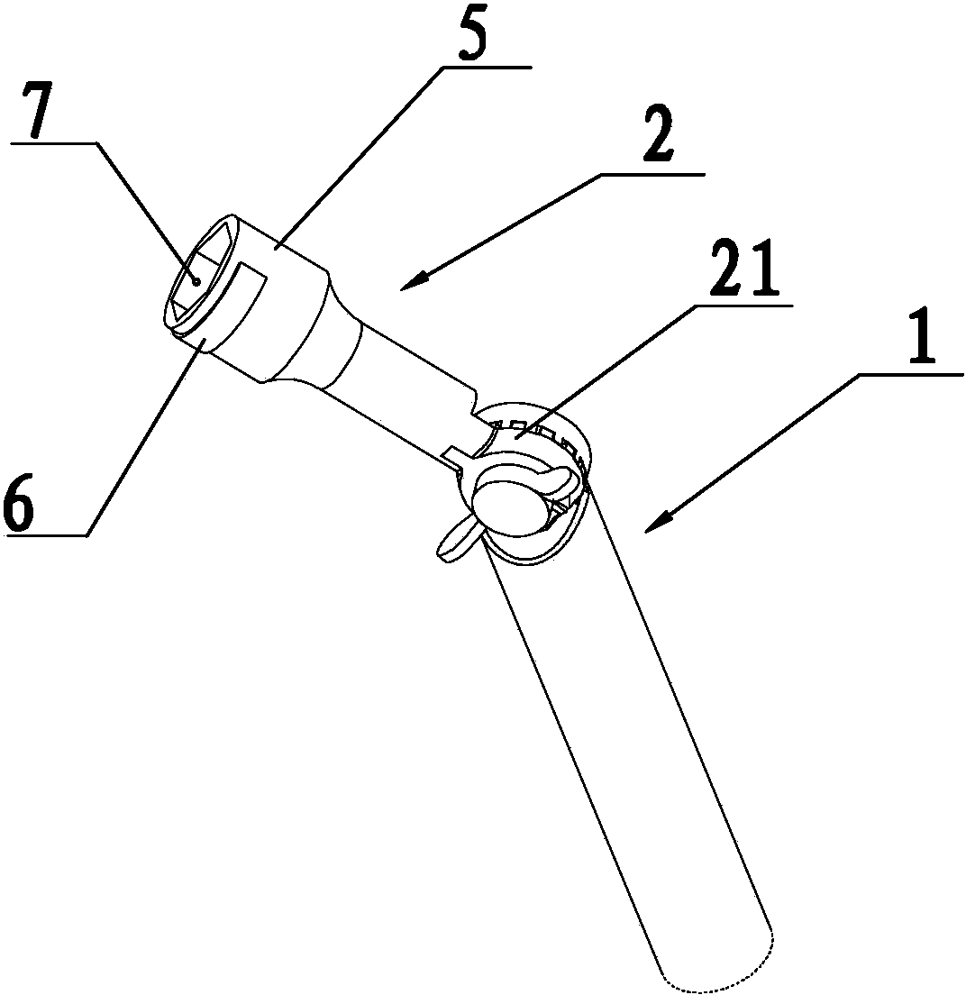 Fitting bolt ground potential assembling and disassembling combination tool