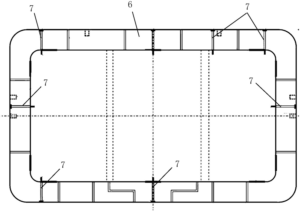 Method for testing pipe soil contact pressure of large section rectangular pipe-jacking construction of comprehensive pipe gallery