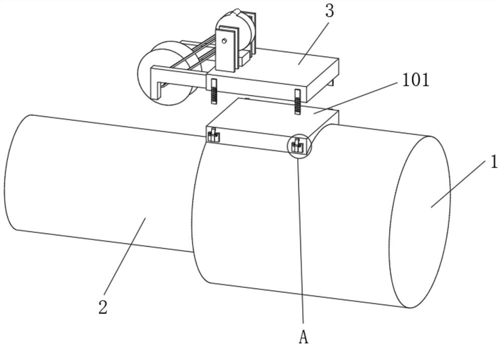 A crane telescopic device