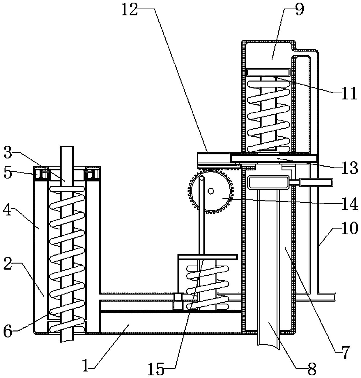 Device for automatically locking by suddenly stepping on accelerator and utilizing pneumatic brake