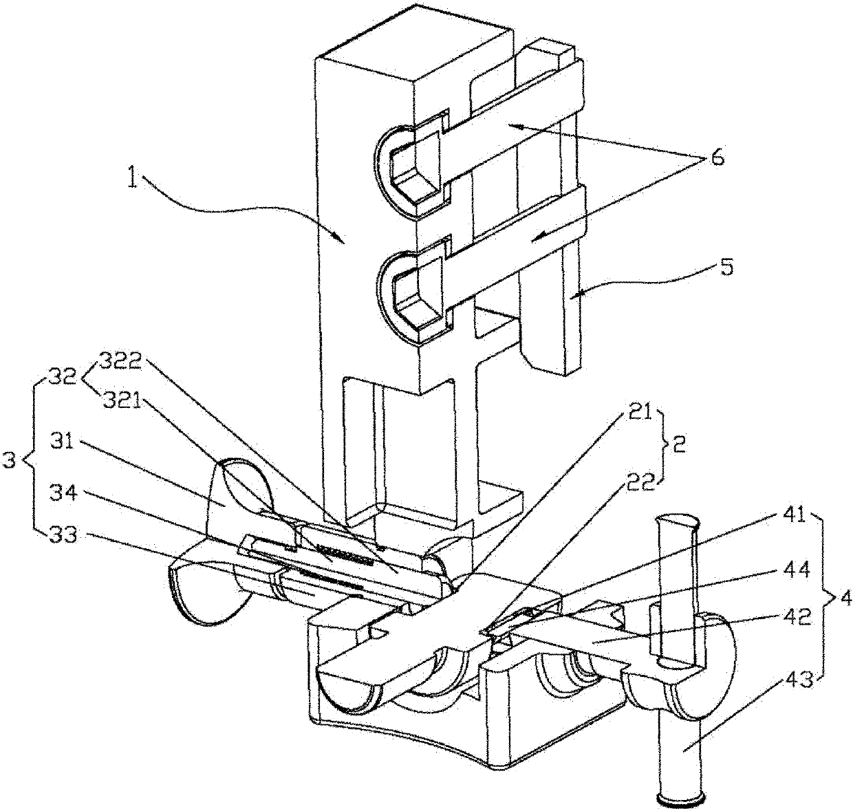 Locking structure with double-locking function and omnibearing automatic reflecting work light