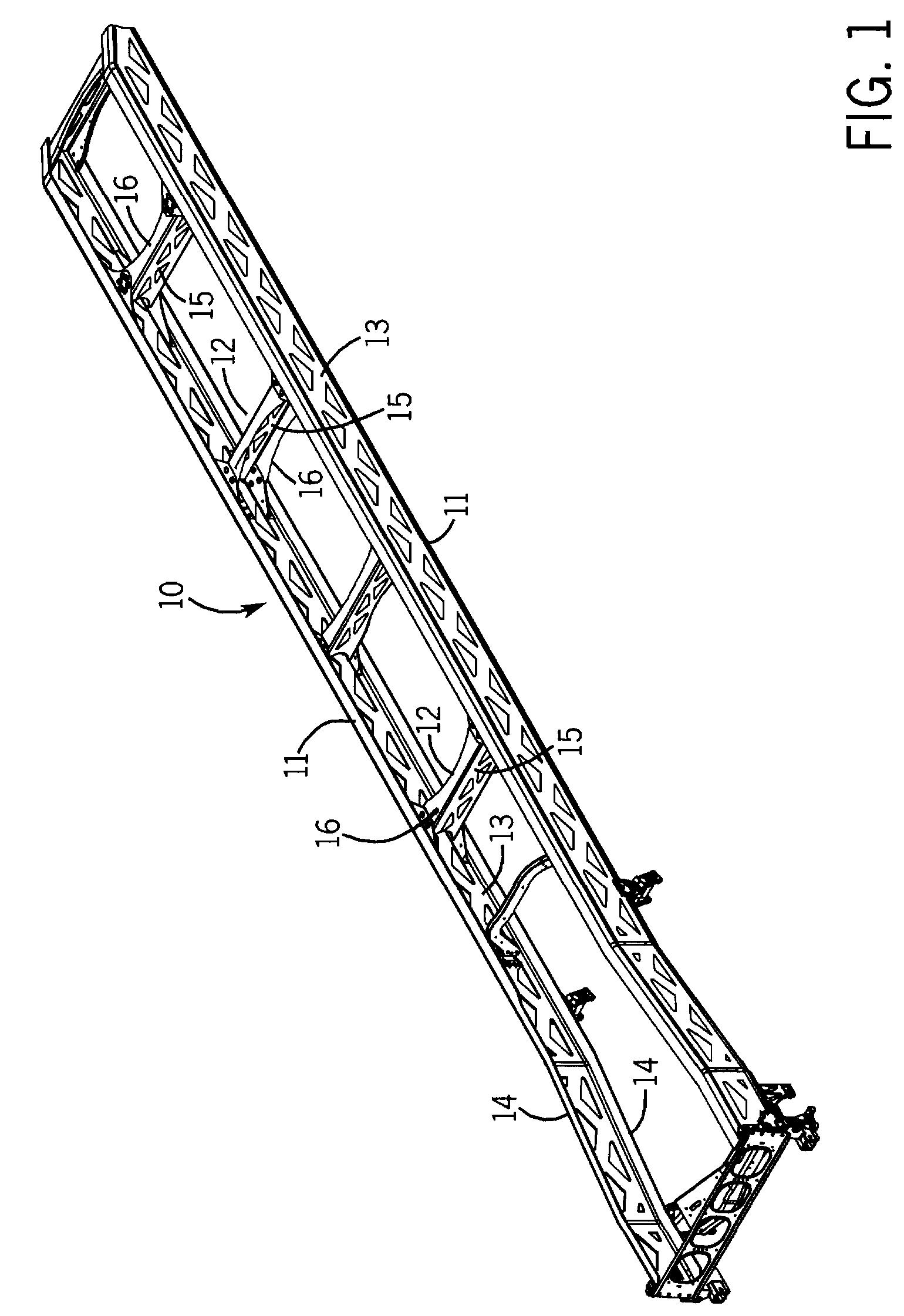 Reduced weight components for vehicle frame and method of making same