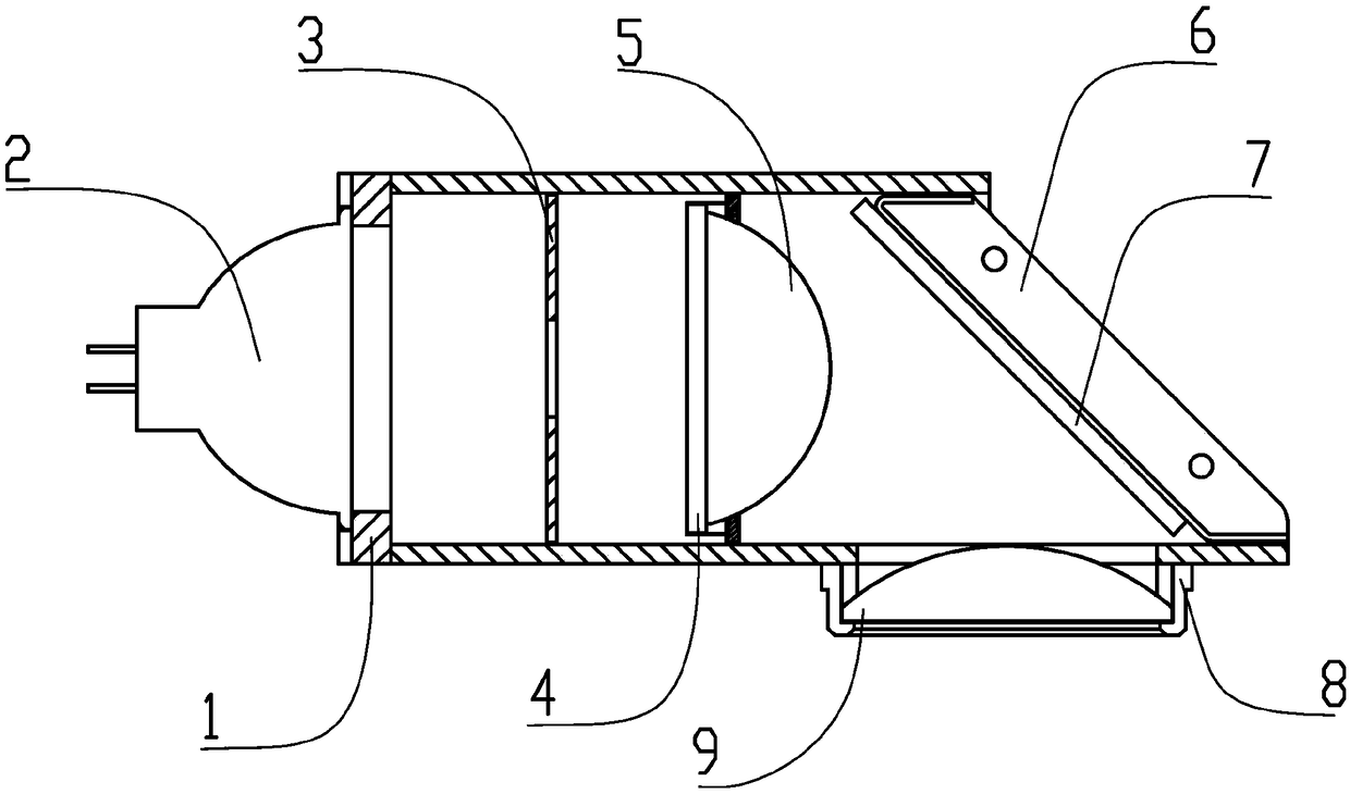 Light focusing device for detecting internal quality of fruits and vegetables