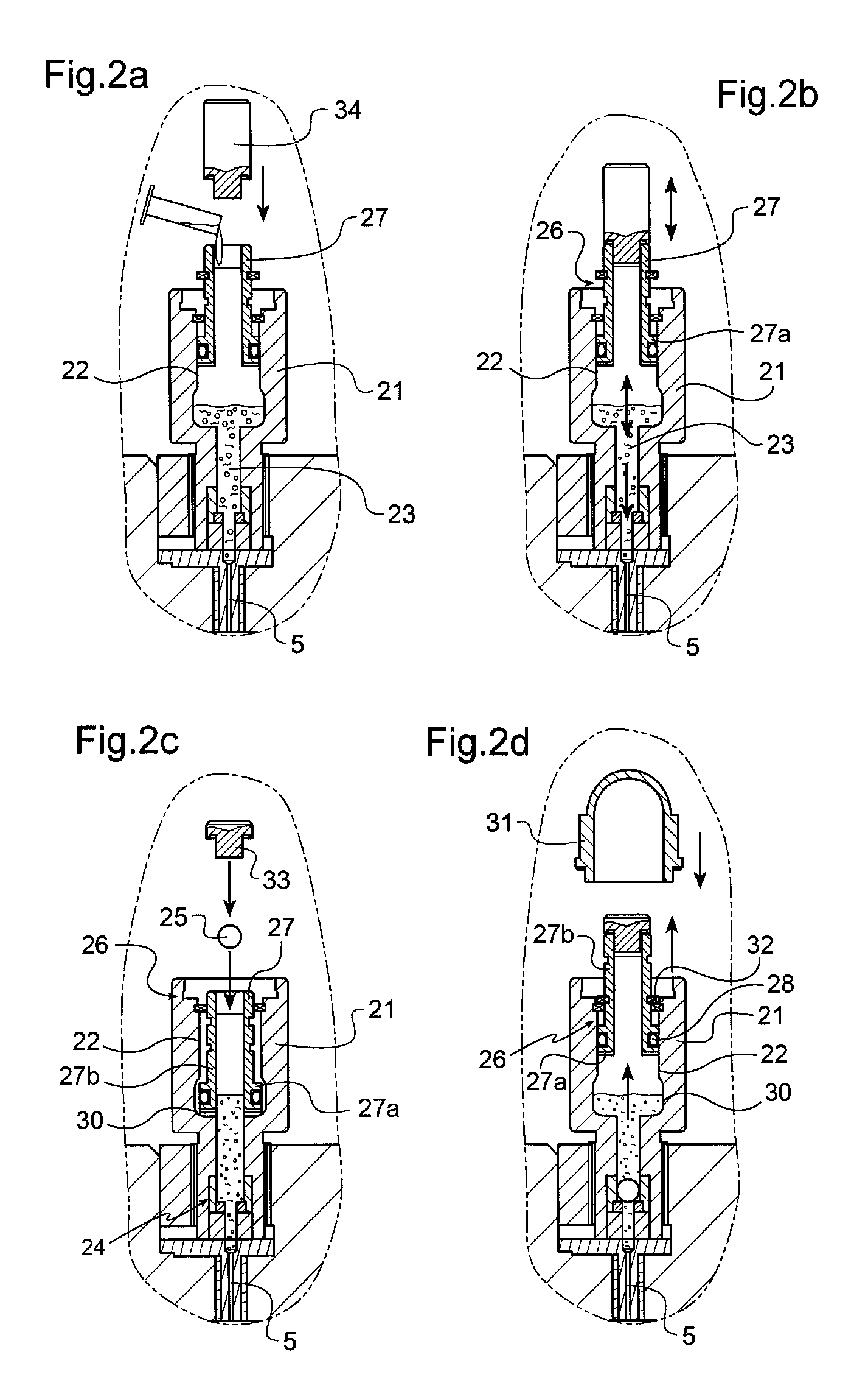 Device for detecting breakage of a diaphragm in a hydraulically-actuated pump, a method of mounting such a device on a pump, and a pump fitted with such a device