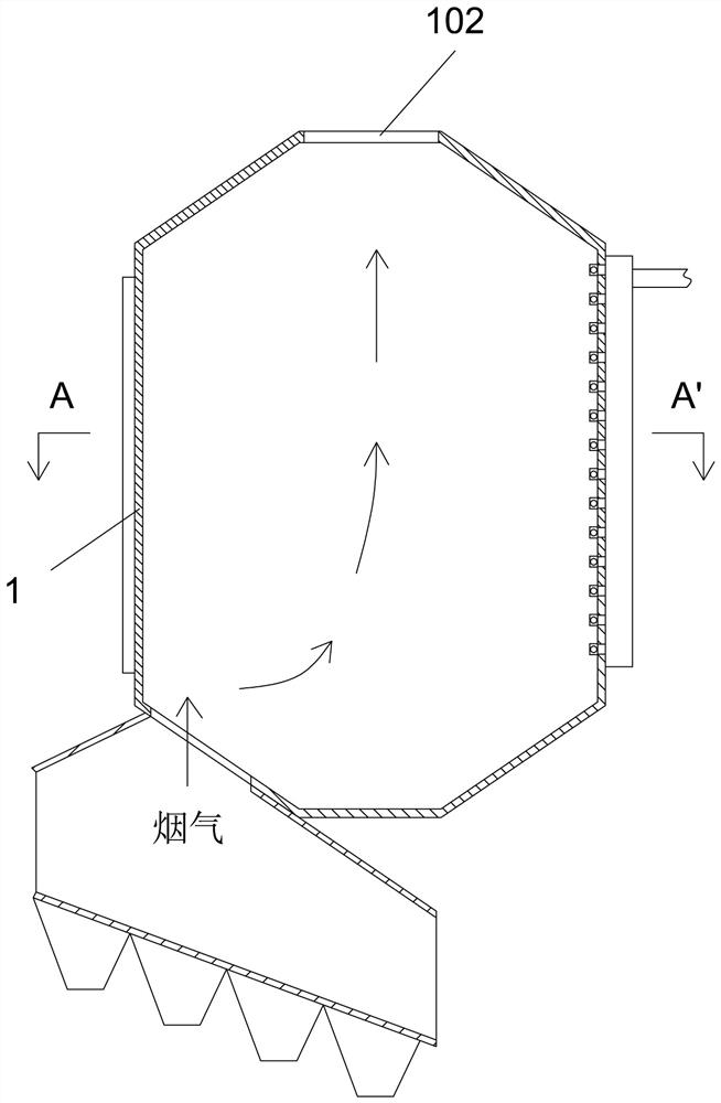 Device for preventing high-temperature corrosion of heating surface of waste incineration boiler