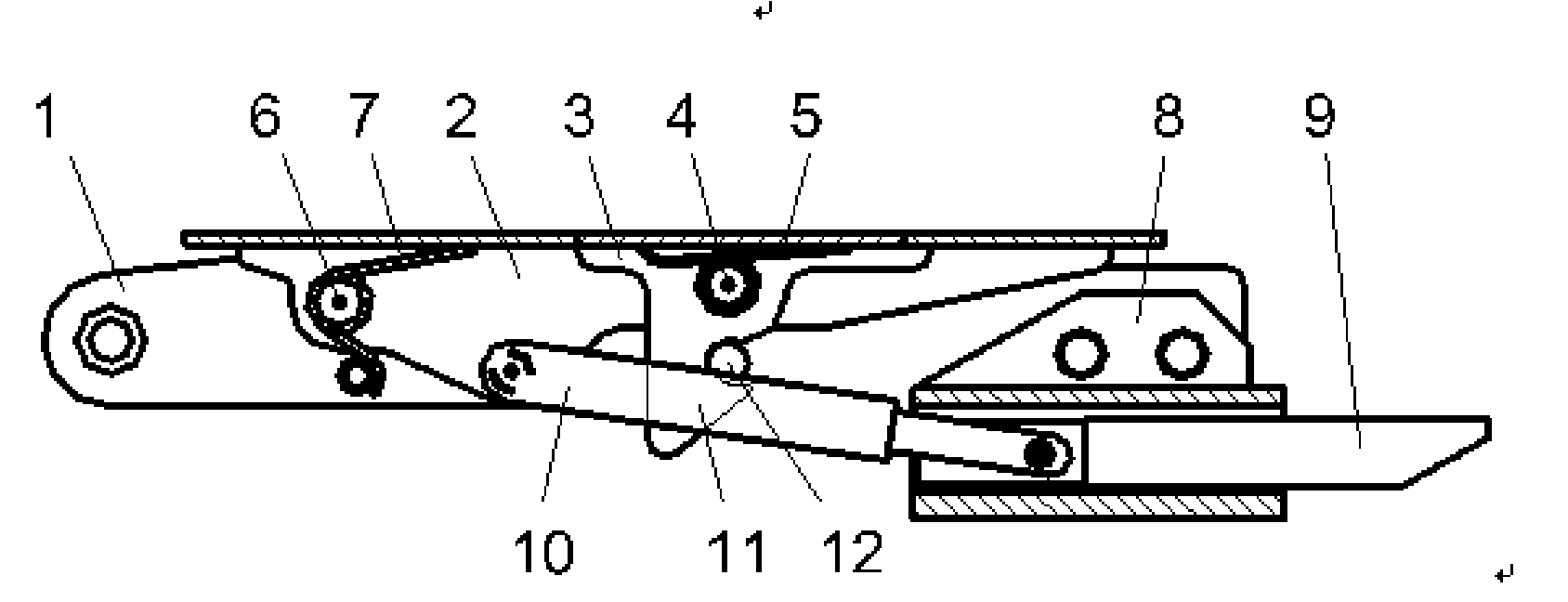 Rapid demounting method for cabin door of aeroengine and a latch lock